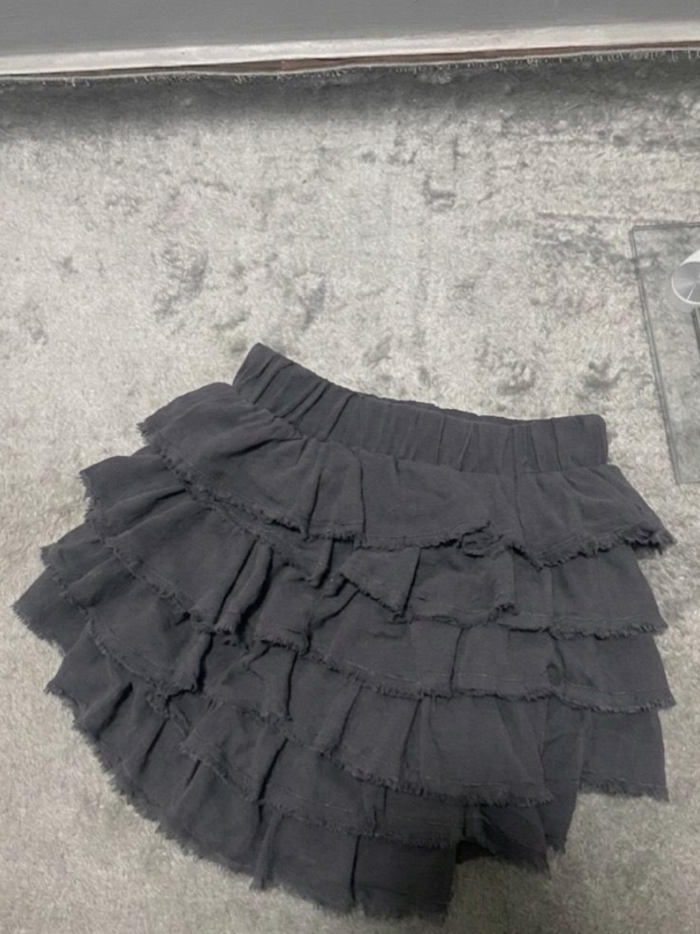 in search of!! Zara black tiered skirt